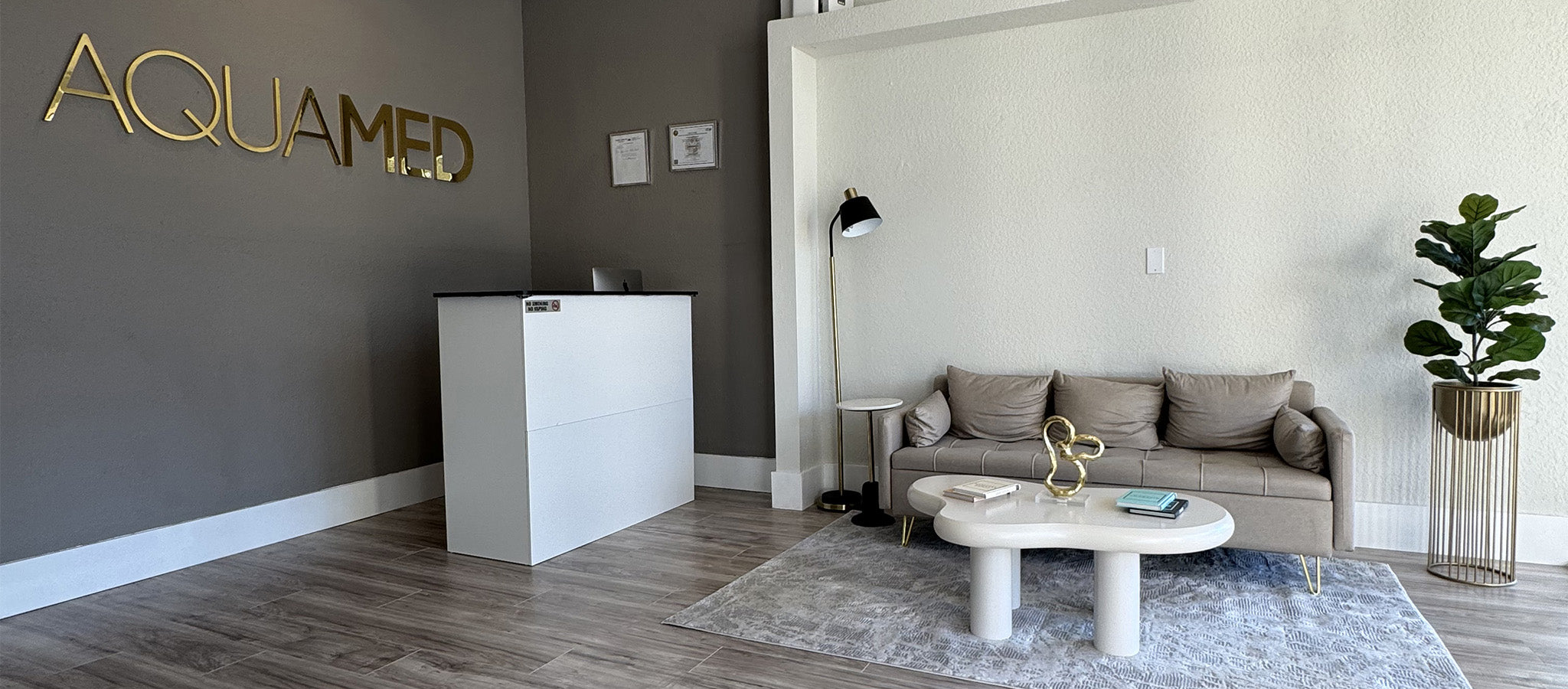 The interior of the Aquamed center.