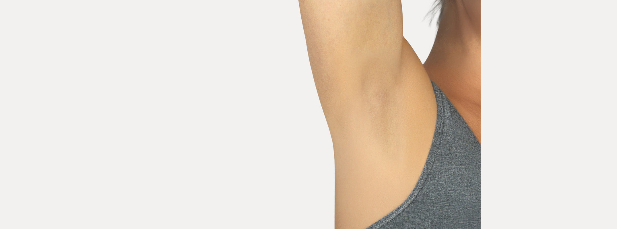 A woman's armpit after receiving a Diamond Sphell treatment. 