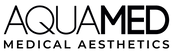 Aquamed logo in black. 